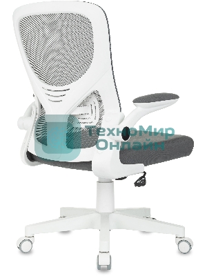 Кресло Бюрократ ASTER N-W TW-04 Neo Grey темно-серый, сетка/ткань, 120 кг, механизм качания