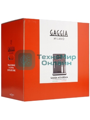Кофемашина автоматическая Gaggia RI9781/01 NEW ACCADEMIA GLASS черный, молотый/зерновой, 1.6 л, 1900 Вт, 15 бар