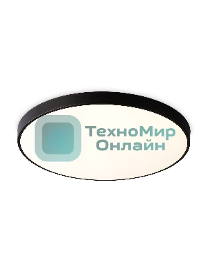 Потолочный светодиодный светильник Ambrella light FZ1224 BK черный IP44 13W 4200K D232*50 (Без ПДУ)