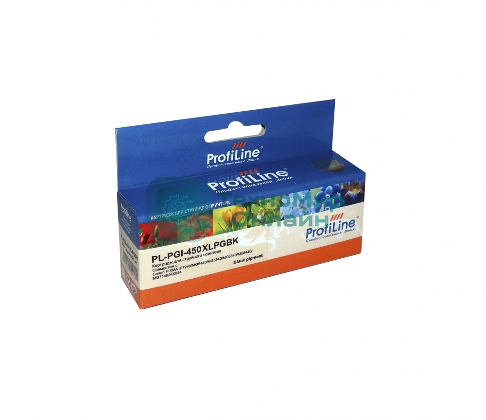 Картридж струйный ProfiLine PL-PGI-450PGbK для Canon PIXMA iP7240/MG5440/MG5540/MG6340/MG6440/MG7140/MX924 Black пигм