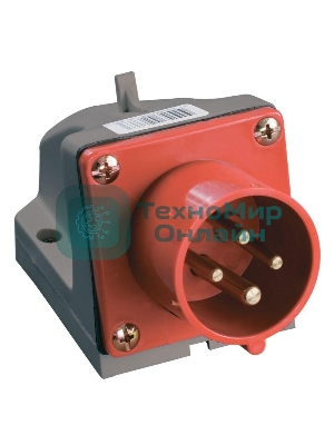 Вилка эл. наруж. уст. 16А 3P+PЕ 380В IP44 ССИ-514 IEK PSR52-016-4