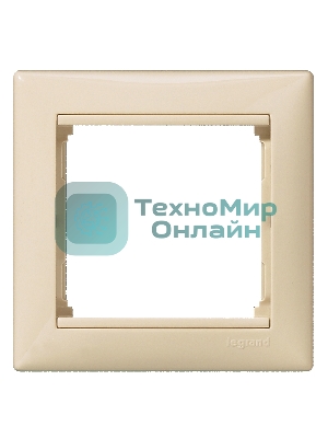 Рамка 1-м Valena горизонт. сл. кость (DIY-упак.) Legrand 695631