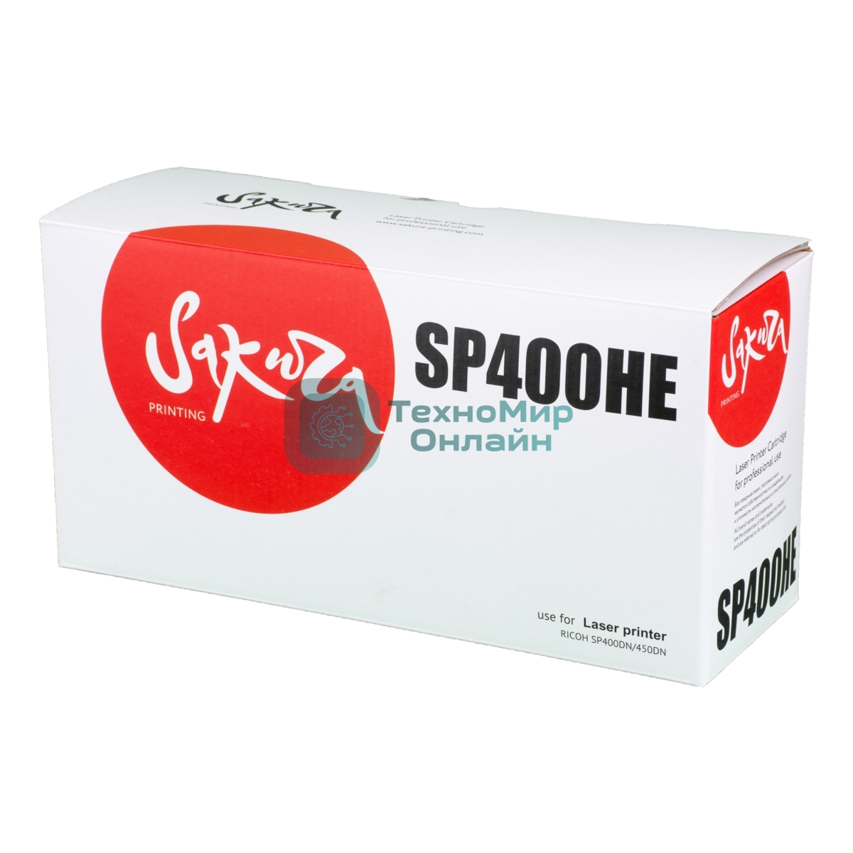 Картридж Sakura SP400HE для Ricoh SP450DN, черный, 10 000 к.