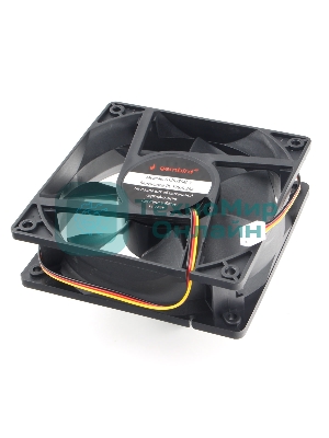 Вентилятор для корпуса Gembird 18661 черный, 120 мм, 2500 об/мин, 38.65 дБ, 3 pin