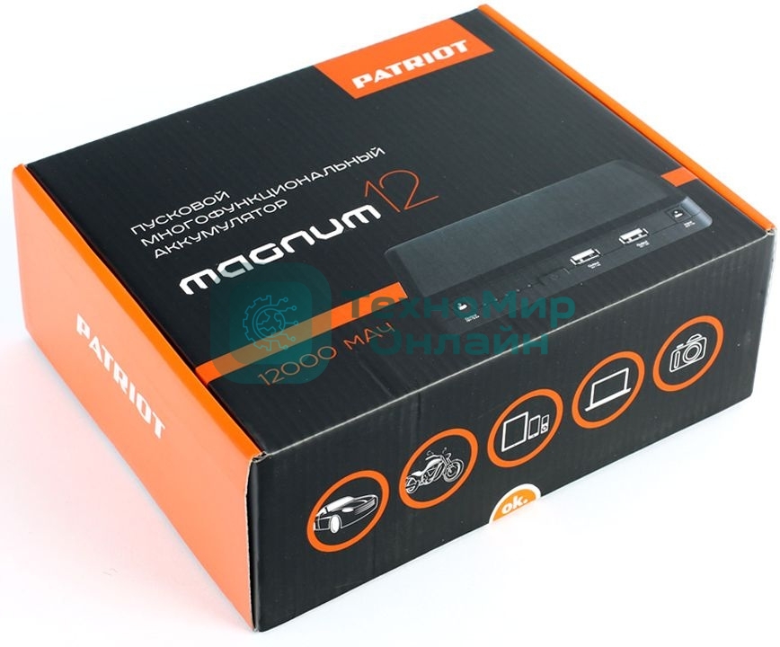 Пусковой многофункциональный аккумулятор PATRIOT MAGNUM 12