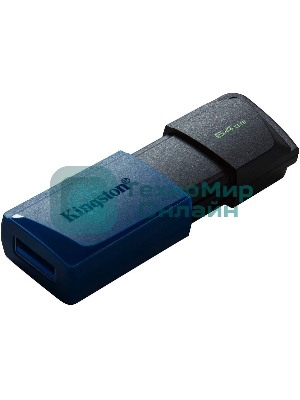 Флешка USB Kingston DataTraveler Exodia M (DTXM/64Gb), 64Gb, USB 3.0, R/W 70/45, черный/синий