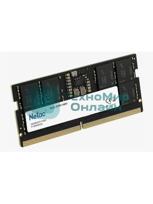 Оперативная память NETAC Basic, DDR5, 16GB (1x16GB), 4800MHz, CL40, SO-DIMM