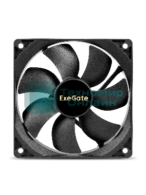 Вентилятор для корпуса ExeGate EX12025B3PM черный, 120 мм, 1550 об/мин, 25 дБ, 3 pin