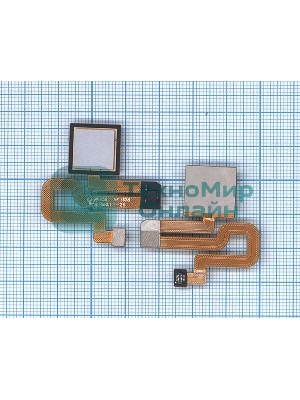 Шлейф со сканером отпечатка пальца для Xiaomi Redmi Note 3 серый