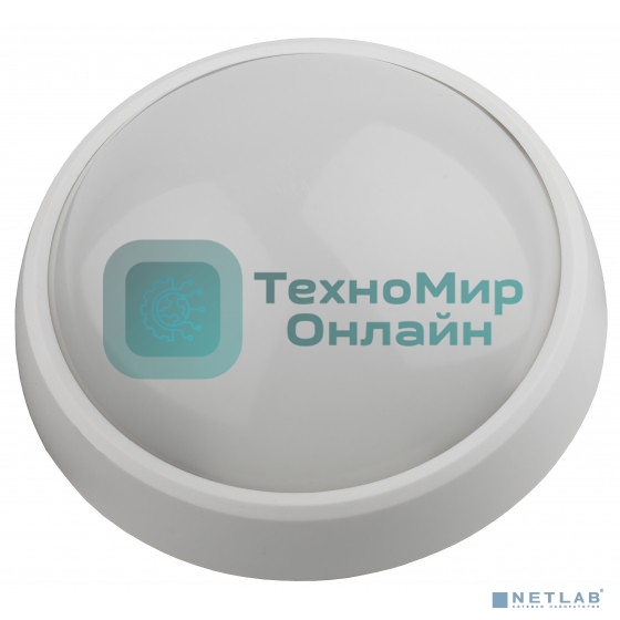 Светильник светодиодный ЭРА ЖКХ IP54 12Вт 4000К 960лм круг 180х80 БЕЛ. SPB-1-12 (W)