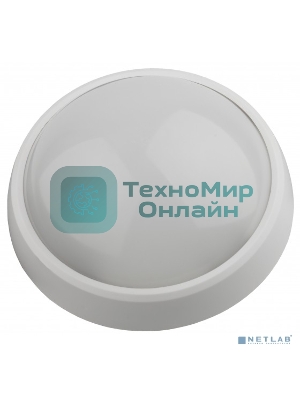 Светильник светодиодный ЭРА ЖКХ IP54 12Вт 4000К 960лм круг 180х80 БЕЛ. SPB-1-12 (W)