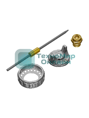 Ремкомплект для краскораспылителя Matrix 4 предмета: сопло 2,0 мм, игла, форсунка, зажим сопла