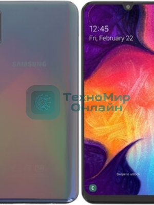 Дисплей для Samsung Galaxy A50 SM-A505F в сборе с тачскрином (OLED) черный