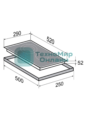 Электрическая варочная панель Zigmund & Shtain CN 42.3 B Hi-Light, независимая, черный