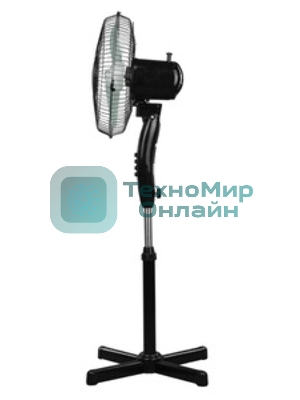 Вентилятор Rix RSF-3000B чёрный, напольный, 35 Вт, 3 скорости, 30 см