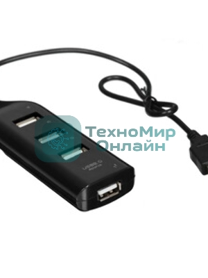 Разветвитель USB Rexant на 4 порта черный