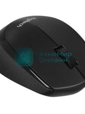 Мышь беспроводная Logitech M330 SILENT PLUS черный, 1000 dpi, радиоканал, USB, кнопки - 3