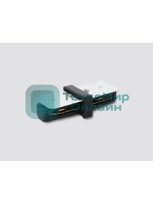 GL7160 BK черный матовый коннектор прямой для однофазного шинопровода Standard 220V NEW 79*35*20