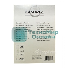 Пленка для ламинирования Lamirel, А5, 100мкм, 100 шт.