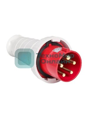 Вилка эл. каб. 63А 3P+РЕ+N 380В IP67 (035) EKF ps-035-63-380