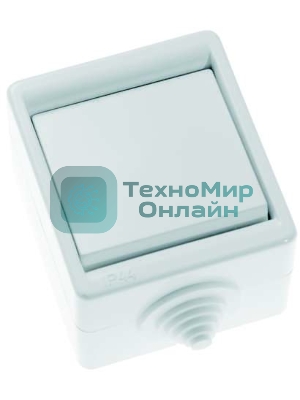 Выключатель Кунцево-Электро 1-кл. ОП 10А IP44 А110-015 белый