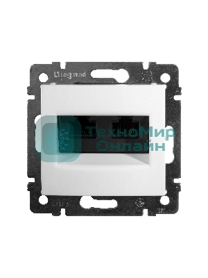 Компьютерная двойная розетка Legrand Valena 774231, белая RJ45 5 кат UTP