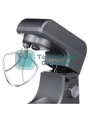 Миксер планетарный Hyundai HYM-S5451 1000 Вт, серый/черный