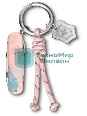 Нож перочинный Victorinox Classic SD Paris Style (0.6223.E221) 58мм 7 функций розовый подар.коробка