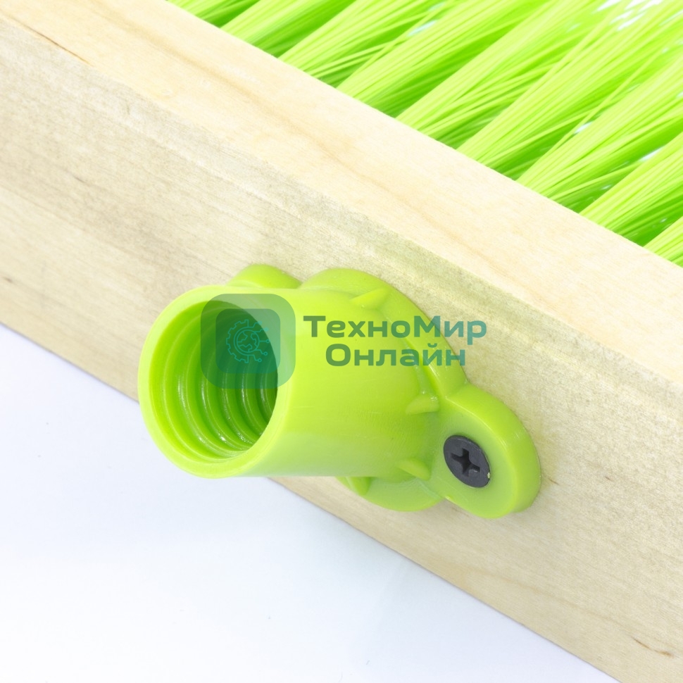 Щетка Сибртех деревянная для пола,400 мм5 рядтулейка с резьбой под углом, без черенка