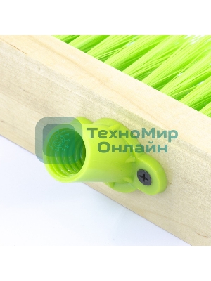 Щетка Сибртех деревянная для пола,400 мм5 рядтулейка с резьбой под углом, без черенка