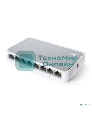 Коммутатор TP-Link SOHO TL-SF1008D Коммутатор 8-port 10/100M mini Desktop Switch, 8 10/100M RJ45 ports, Plastic case