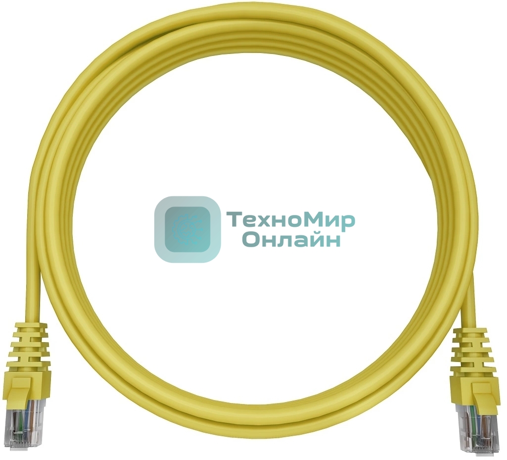 Патч-корд NTSS NTSS-PC-UTP-RJ45-5e-0.15-LSZH-YL NTSS-PC-UTP-RJ45-5E-0.15-LSZH UTP RJ-45 вил.-вилка RJ-45 cat.5e 0.15м желтый LSZH (уп.:1шт)