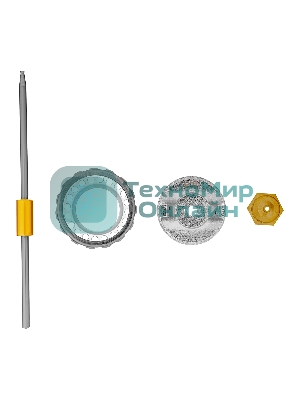 Ремкомплект для краскораспылителя Matrix 4 предмета: сопло 2,0 мм, игла, форсунка, зажим сопла