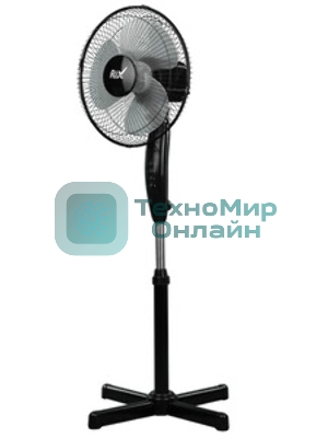 Вентилятор Rix RSF-3000B чёрный, напольный, 35 Вт, 3 скорости, 30 см