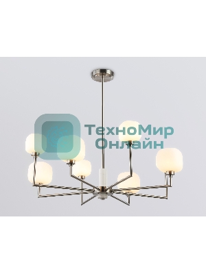 Люстра Ambrella light LH53003/8 SN/FR сатин никель/белый матовый G9*8 max 40W D830*680