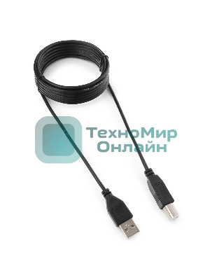 Кабель Гарнизон USB 2.0, AM/BM, 3м, пакет (GCC-USB2-AMBM-3M)