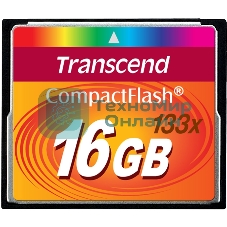 Флеш карта Transcend CF TS16GCF133/CF (Compact Flash)/16 ГБ/40 МБ/с