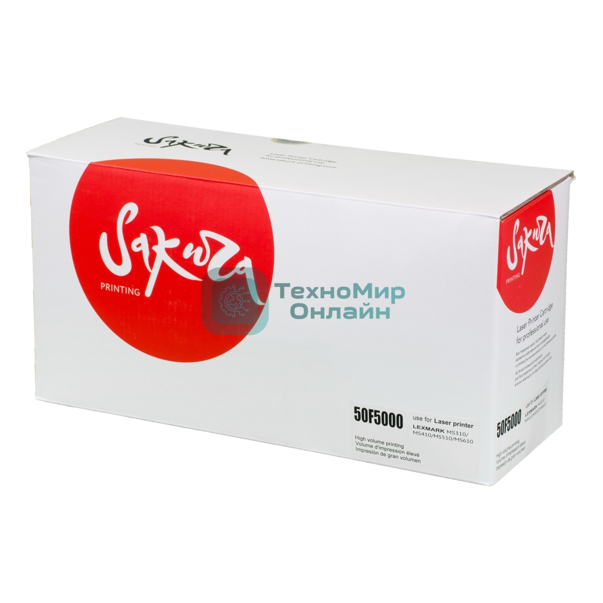 Картридж Sakura 50F5000 для Lexmark MS310/410/510/610, черный, 1 500 к.