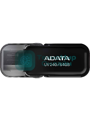 Флешка USB ADATA UV240 (AUV240-64G-RBK), 64Gb, USB 2.0, R/W 15/5, черный