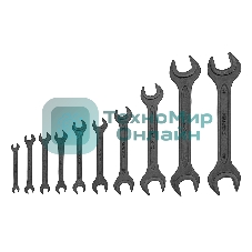 Набор рожковых ключей Сибртех (6 - 32 мм) 10 шт.