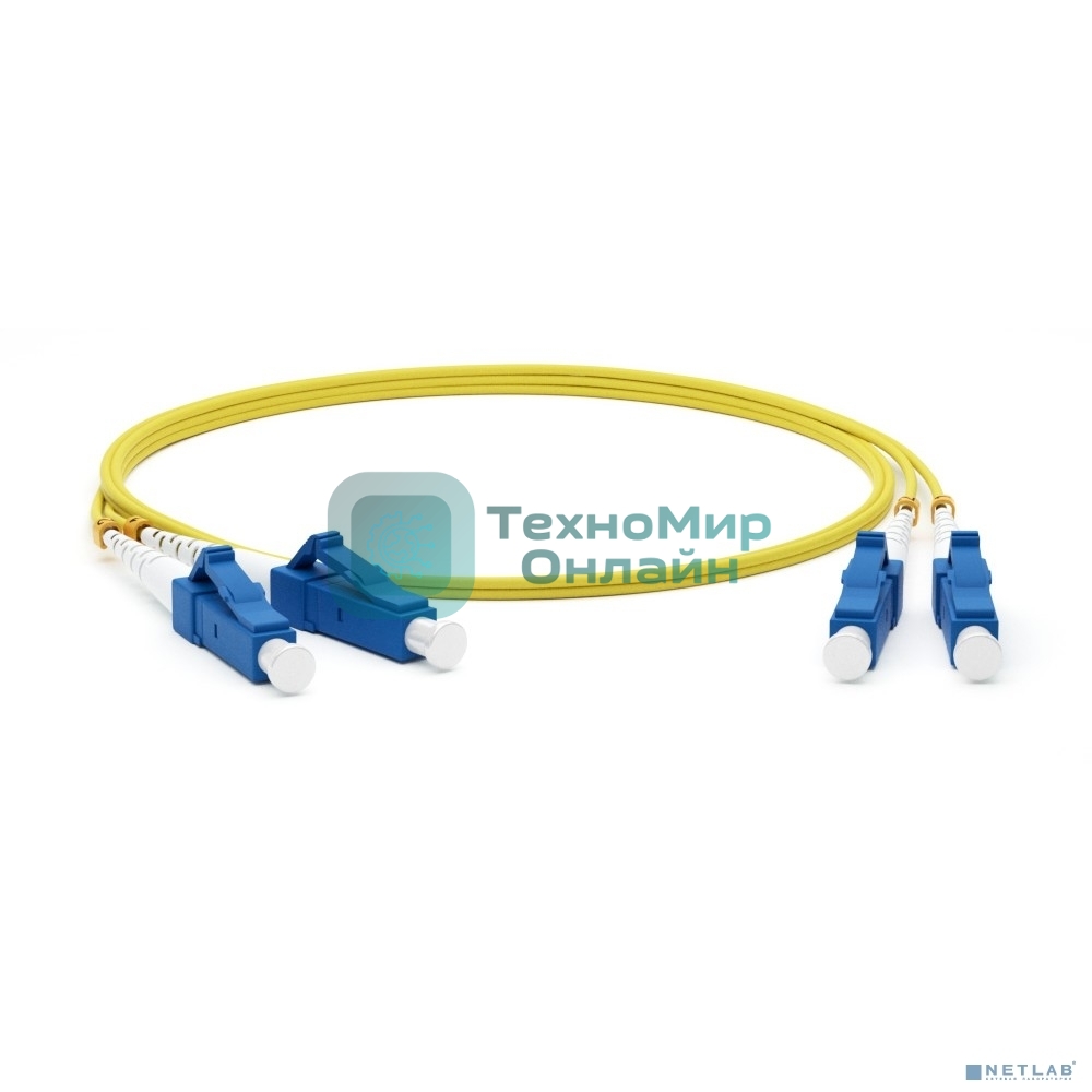 Патч-корд Hyperline волоконно-оптический (шнур) SM 9/125 (OS2), LC/UPC-LC/UPC, duplex, LSZH, 10 м FC-D2-9-LC/UR-LC/UR-H-10M-LSZH-YL (FC-9-LC-LC-UPC-10M)