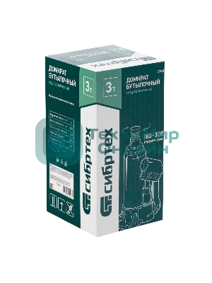 Домкрат гидравлический Сибртех бутылочный, 3т, 180-320 мм