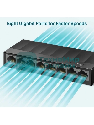 Коммутатор TP-Link LS1008G (L2) 8x1Гбит/с неуправляемый