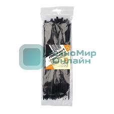 Хомут-стяжка кабельная нейлоновая PROconnect 300 x4,8 мм, черная, упаковка 100 шт.