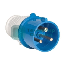 Вилка эл. каб. 32А 2P+РЕ 220В IP44 (023) EKF ps-023-32-220