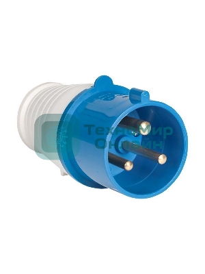 Вилка эл. каб. 32А 2P+РЕ 220В IP44 (023) EKF ps-023-32-220