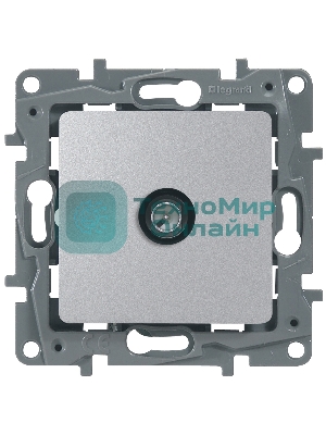 Розетка телевизионная TV - оконечная - 5 дБ - 5-862 мГц - Etika - алюминий