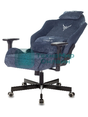 Кресло Knight N1 Fabric синий, ткань, 120 кг, механизм качания