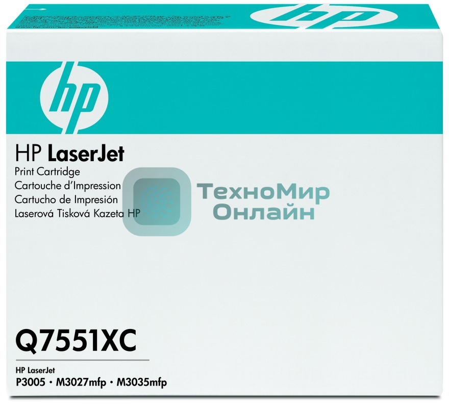 Картридж лазерный контрактный HP LaserJet Q7551XC Contract Black Print Cartridge