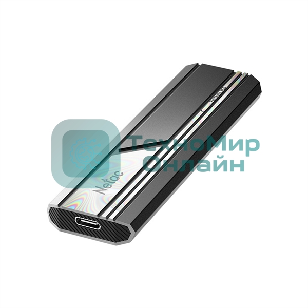 Внешний SSD Netac ZX10, 1TB, USB 3.2 Gen 2 Type-C, R/W 1050/1050, черный